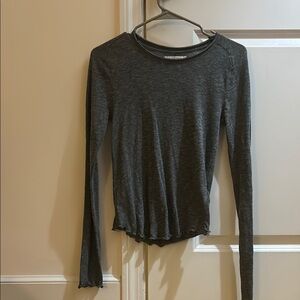 Free people grey long sleeve top